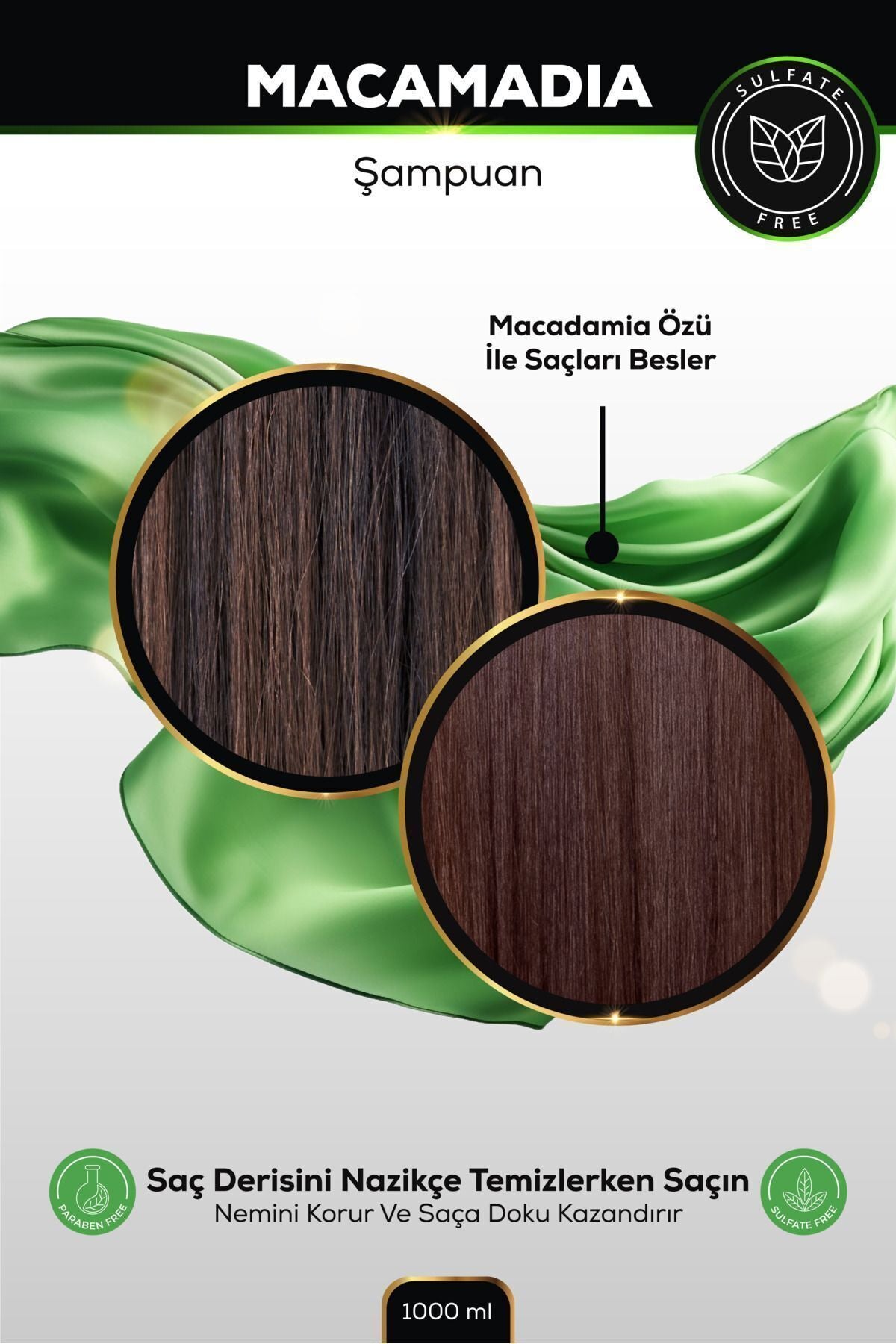 Evoque Macamadia Şampuan 1000 ml