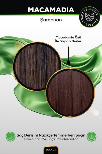 Evoque Macamadia Şampuan 1000 ml