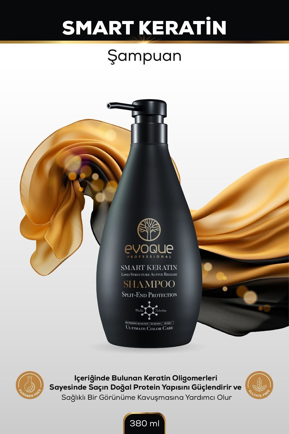Evoque Smart Keratin Şampuan 380ml