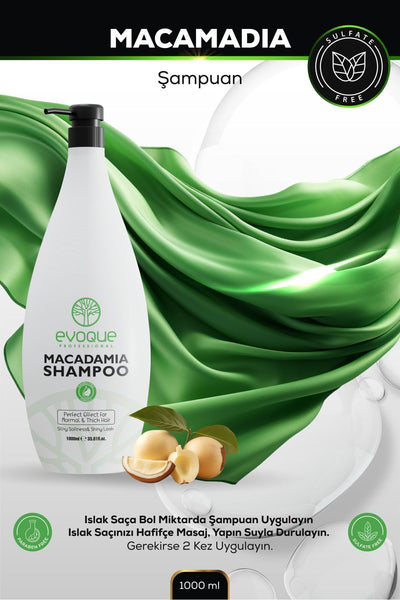 Evoque Macamadia Şampuan 1000 ml